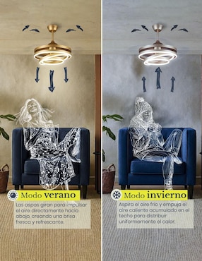 Ventilador de techo Mil Luces 6 velocidades