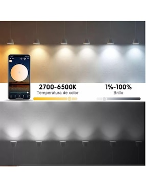 Set Foco LED 10 w de consumo 11 w de iluminación 1200 lúmenes