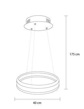 Lámpara colgante LED Mil Luces