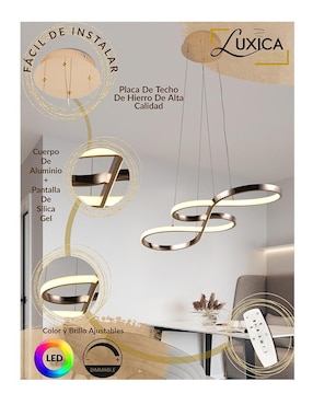 Lámpara colgante Luxica Lighting led