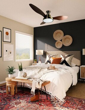 Ventilador de techo Mil Luces con control remoto 6 velocidades