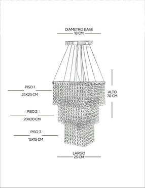 Candil Gamalux forma circular