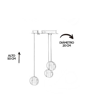 Candil Gamalux forma circular