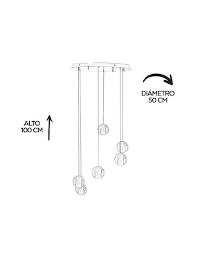 Candil Gamalux forma circular