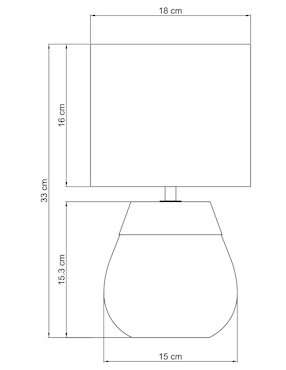 Lampara mesa Bluebell & Co. led
