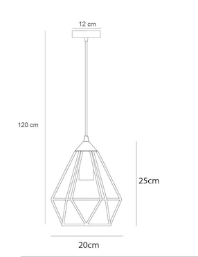 Lámpara colgante 2G Iluminación tradicional Talita