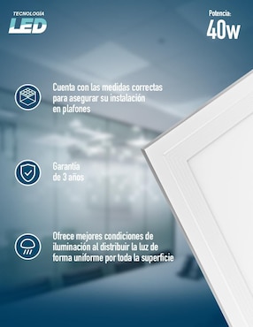 Lámpara de techo Blanca Icon