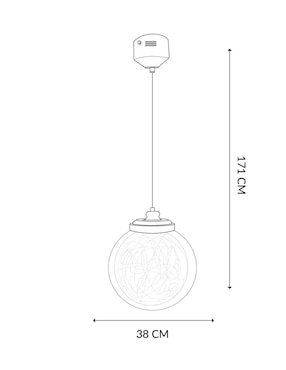 Lámpara colgante LED Mil Luces