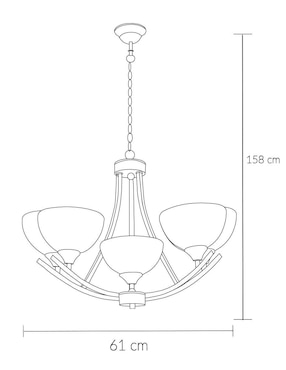 Candil Mil Luces forma clásico