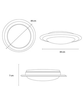 Lámpara de techo LED Mil Luces Silvanya