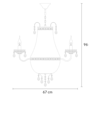 Candil Mil Luces forma clásico