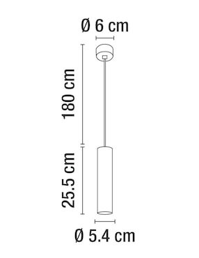 Lámpara colgante LED Calux