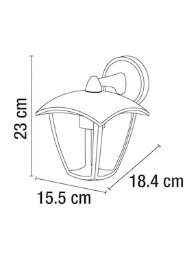 Arbotante Incandescente y LED Calux