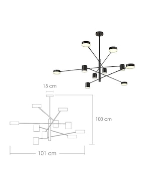 Lámpara colgante LED Ilios Innova