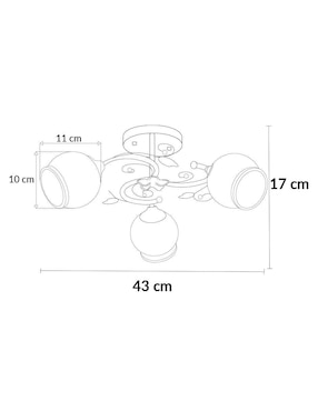 Lámpara de techo Incandescente Mil Luces Adrik