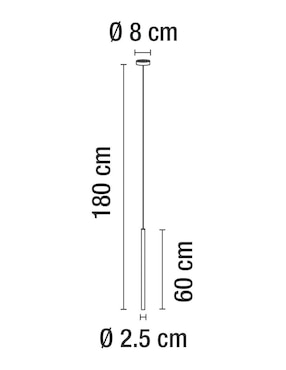 Lámpara colgante LED Calux