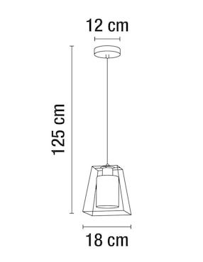 Lampara colgante incandescente y led Calux