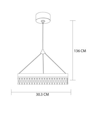 Lámpara colgante LED Mil Luces Ninfa