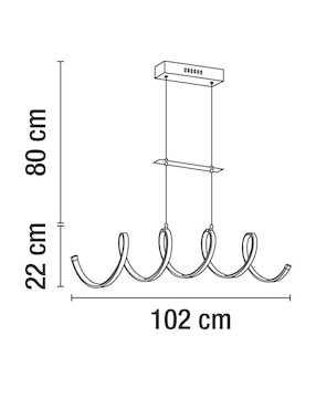 Lámpara colgante LED Luzire
