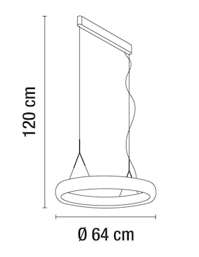 Lámpara colgante LED Luzire