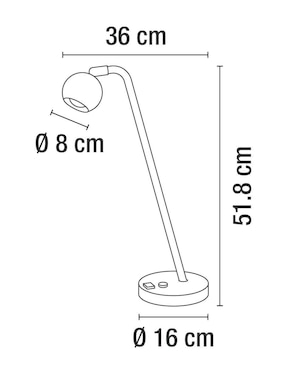 Lámpara de escritorio Luzire led