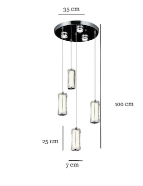 Lámpara colgante LED La Luz De Victoria