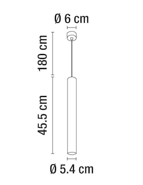 Lámpara colgante Calux led