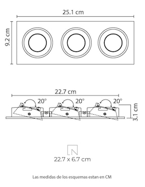 Lámpara de techo LED Illux