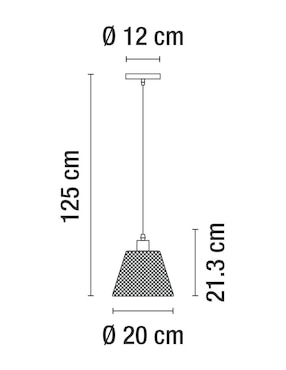 Lámpara colgante Incandescente y LED Luzire
