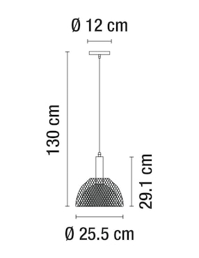 Lámpara colgante Luzire incandescente y led