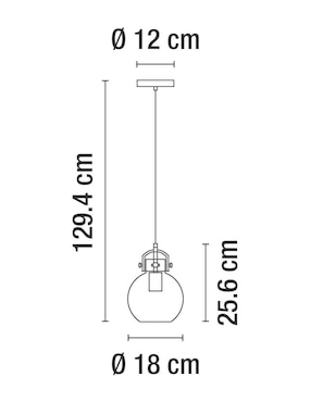 Lampara colgante incandescente y led Luzire