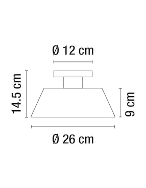 Lámpara de techo Incandescente y LED Luzire