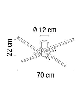 Lámpara de techo Calux led