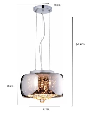 Lámpara colgante La Luz De Victoria led