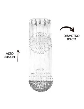 Lámpara colgante Gamalux led
