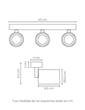 Lámpara de techo Illux led