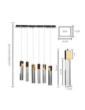 Lampara colgante LED Gamalux