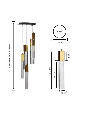 Lampara colgante LED Gamalux