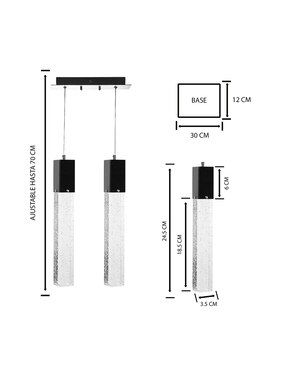 Lampara colgante led Gamalux