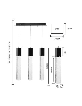 Lampara colgante LED Gamalux