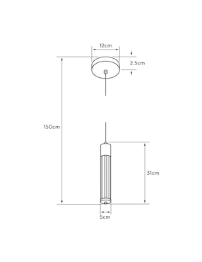 Lámpara colgante Tecnolite led