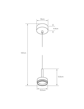 Lámpara colgante Tecnolite led Toliman