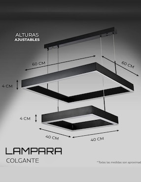 Lámpara colgante La Luz De Victoria led