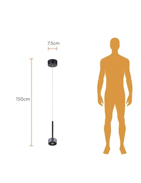 Lámpara colgante Tecnolite led Zavi I