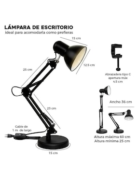 Lampara mesa Genérica blanca