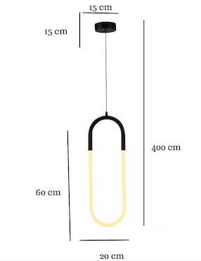 Lámpara colgante La Luz De Victoria led