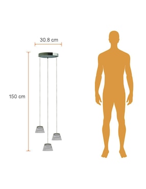 Lámpara colgante LED Tecnolite Mazala