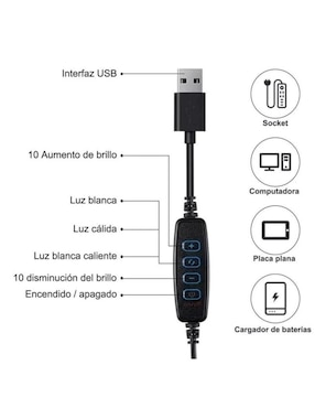 Lámpara de escritorio Genérica led