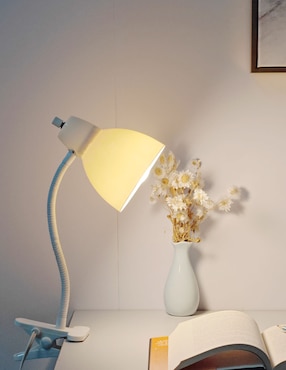 Lámpara de mesa blanca Haus Lille