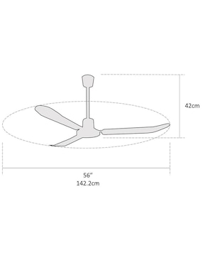 Ventilador de techo Coolfan 5 velocidades